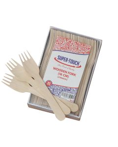 Wooden Fork In Box 16 Cm 