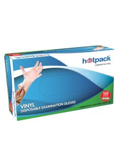 Hotpack-vinyl gloves  - medium-100pcs