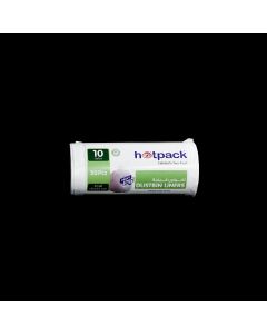 Hotpack Dustbin Liners White Roll  45x55 cm -50 Pcs-10Gallon
