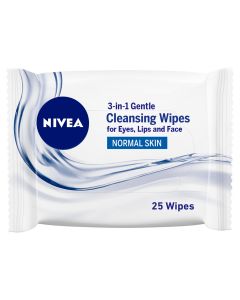 NIVEA FACE CLEANSER 3IN1 REFRSHING CLEANSER WIPES 1x25s
